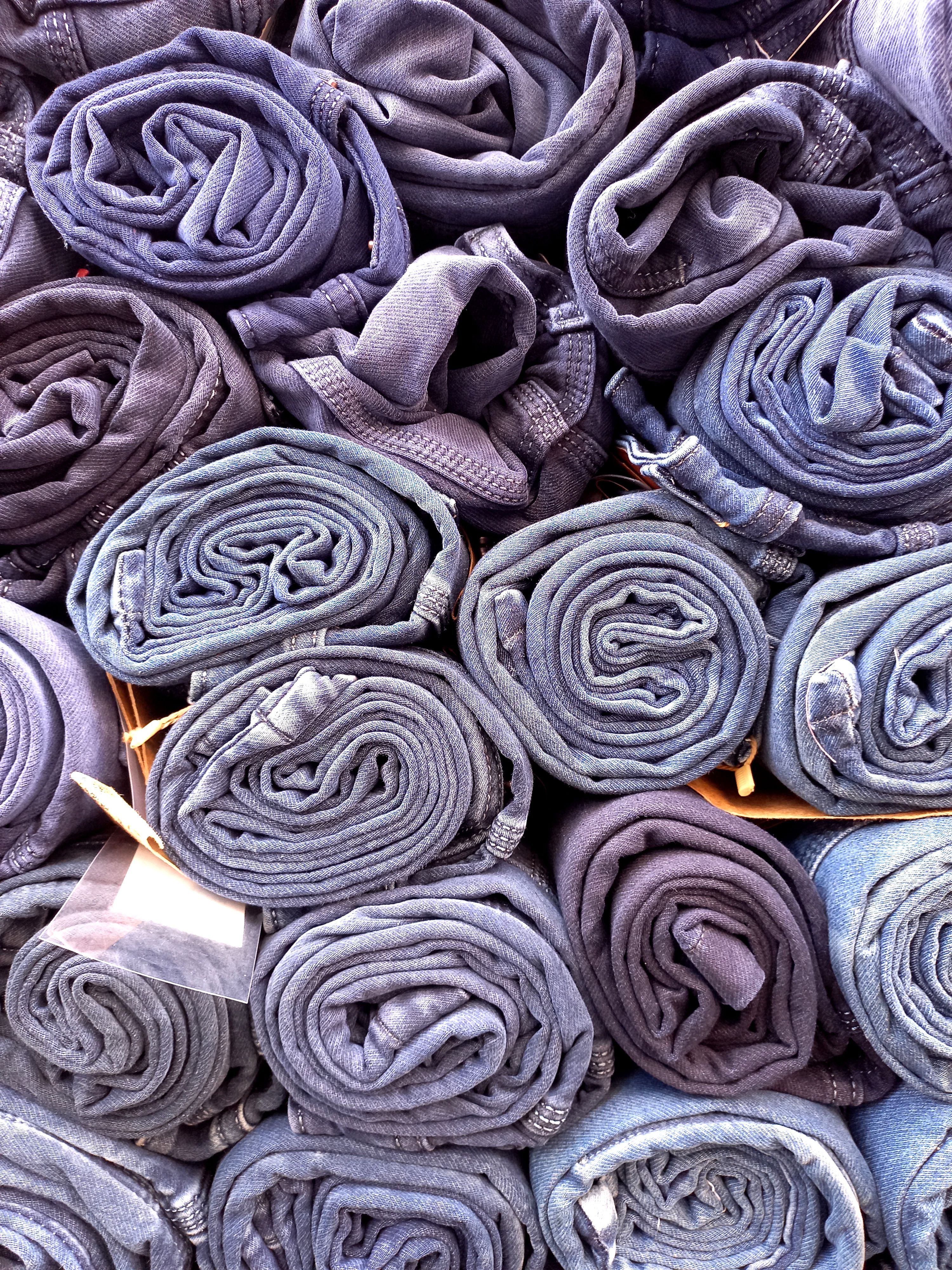 Express wash and fold at Msafi Laundry — towels neatly stacked